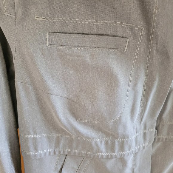 Beate Heymann Street Couture Taupe Grey Metallic Jacket EU 38/US 8 - Picture 5 of 15